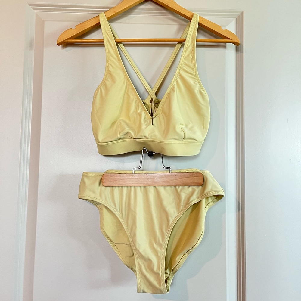 Butter Yellow Girlfriend Collective Bikini